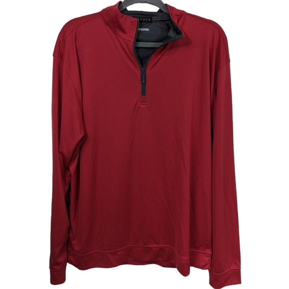 Divots NWT Dri Way Quarter Zip Pull-Over Sz L - Picture 1 of 11